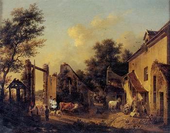 unknow artist European city landscape, street landsacpe, construction, frontstore, building and architecture. 288 China oil painting art
